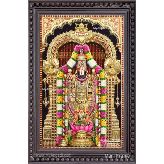 3d Balaji Lakshmi Tanjore Painting