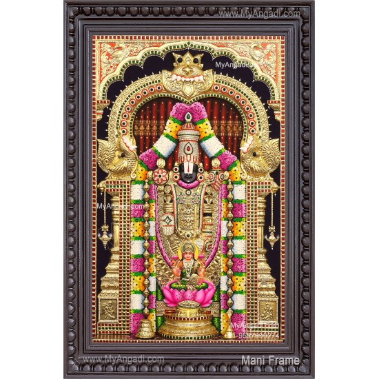 3d Balaji Lakshmi Tanjore Painting