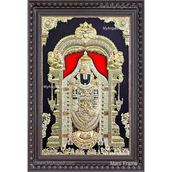 Embossed Balaji Tanjore Painting Embossed Balaji Tanjore Painting