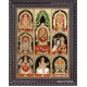 8 Panel  Tanjore Painting