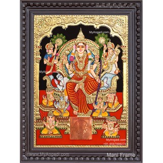 Raja Rajeshwari Tanjore Painting