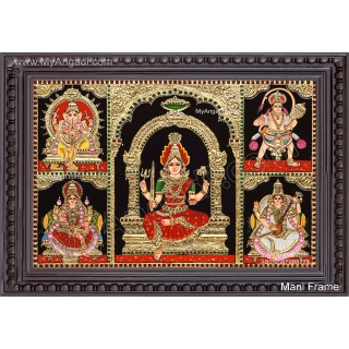 5 Panel  Tanjore Painting