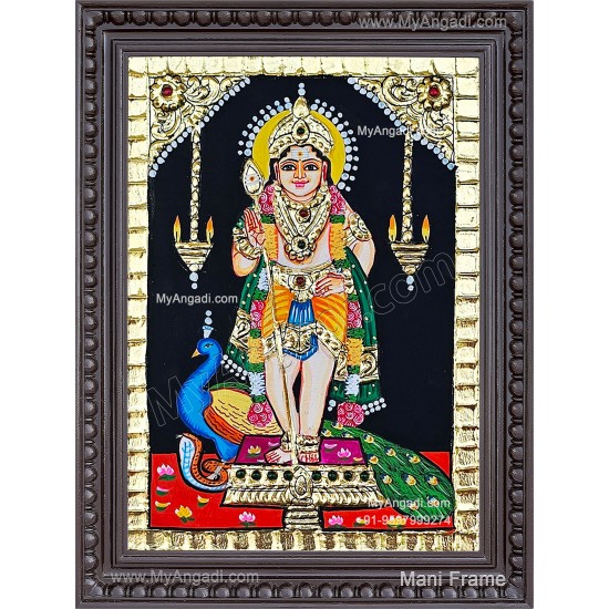 Peacock Murugar Tanjore Paintings Peacock Murugar Tanjore Paintings