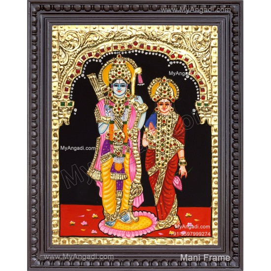 Ram Sita Tanjore Painting