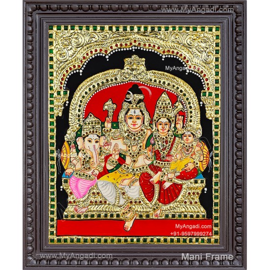 Shiva Family Tanjore Paintings Shiva Family Tanjore Paintings