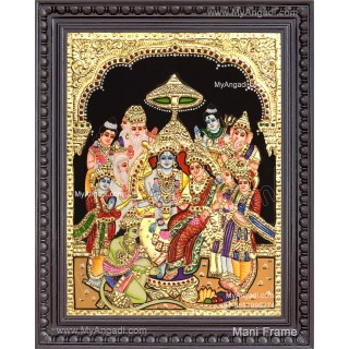 Ramar Pattabhisekam Tanjore Painting