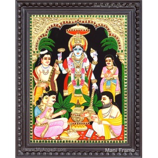 Sathyanarayana Tanjore Painting