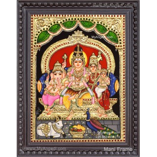 Shiva Family Tanjore Painting