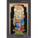Flute Ganesha Tanjore Painting Flute Ganesha Tanjore Painting