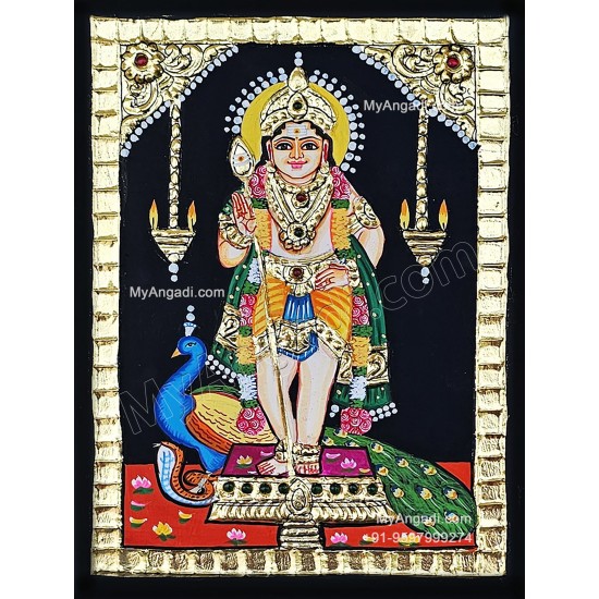 Peacock Murugar Tanjore Paintings Peacock Murugar Tanjore Paintings