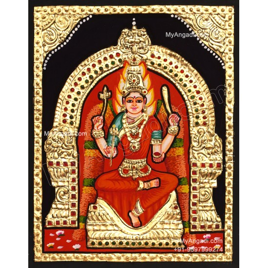 Angala Parameshwari Amman Tanjore Painting