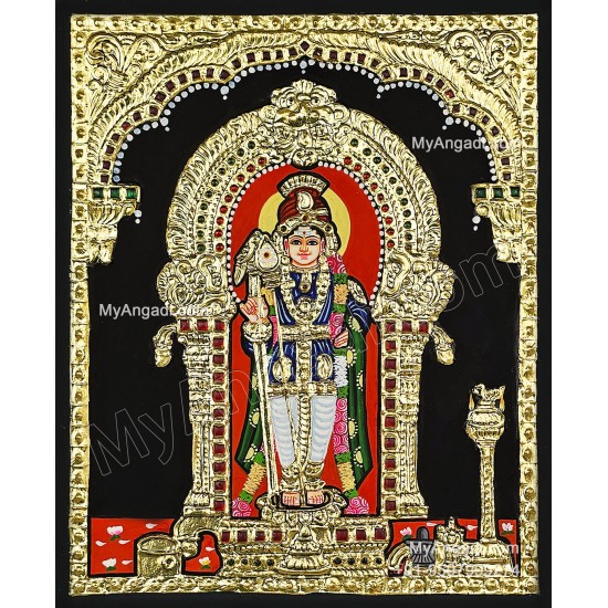 Raja Alangara Murugar Tanjore Painting Raja Alangara Murugar Tanjore Painting