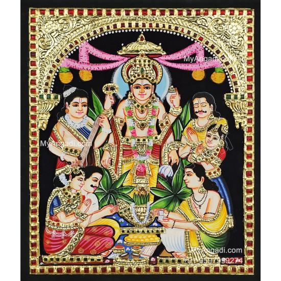 Sathya Narayana Tanjore Painting