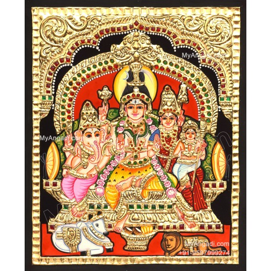 Shiva Family Tanjore Paintings