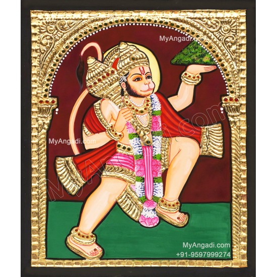 Hanuman Tanjore Painting