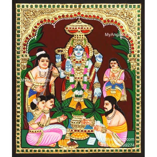Sathya Narayana Tanjore Painting