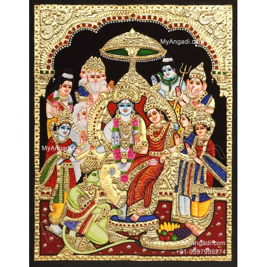 Ram Parivar Tanjore Painting