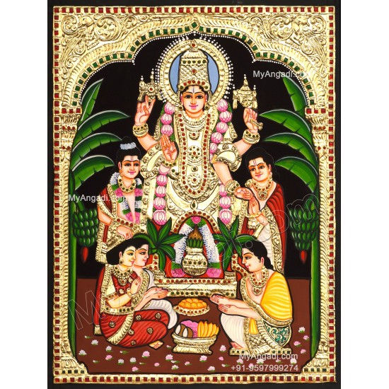 Sathya Narayana Tanjore Painting
