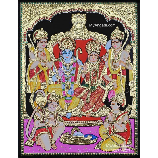 Ram Durbar Tanjore Painting Ram Durbar Tanjore Painting