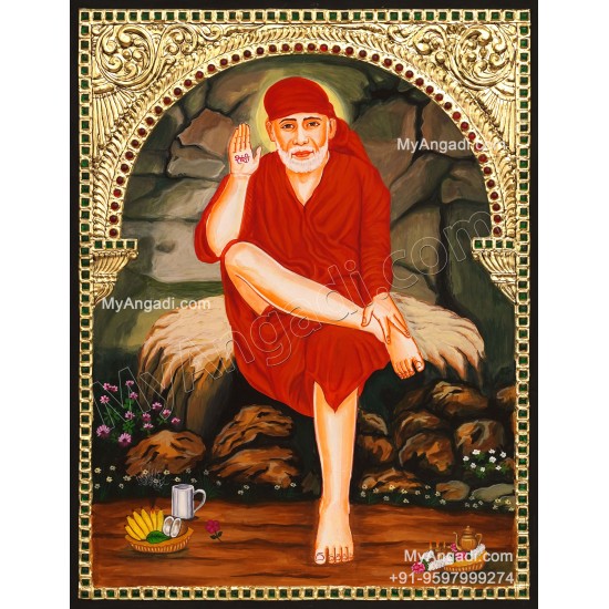 Saibaba Tanjore Painting