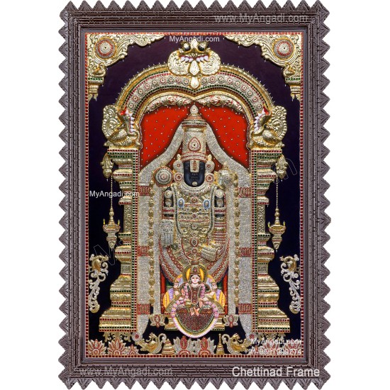 Tirupathi Balaji 3D Tanjore Painting 