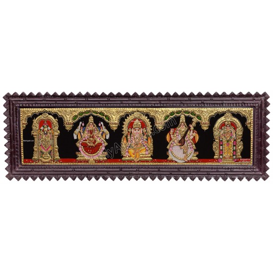 5 Panel Tanjore Painting