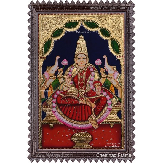 Gajalakshmi Tanjore Painting Gajalakshmi Tanjore Painting