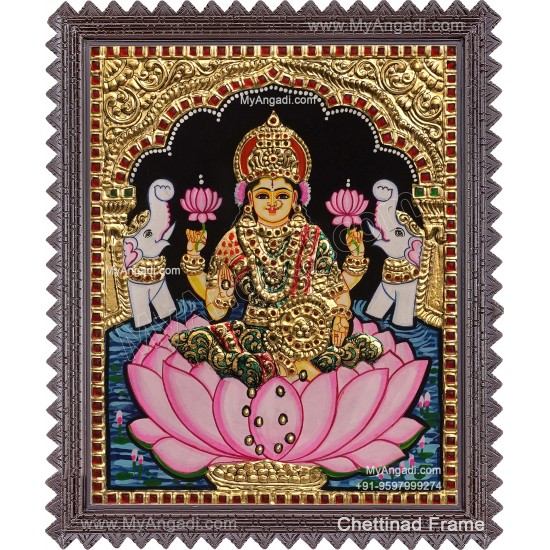 Gajalakshmi Tanjore Painting Gajalakshmi Tanjore Painting
