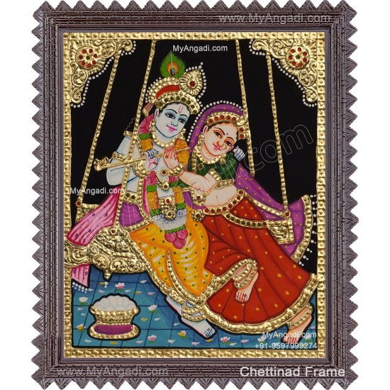 Radha Krishna Tanjore Painting