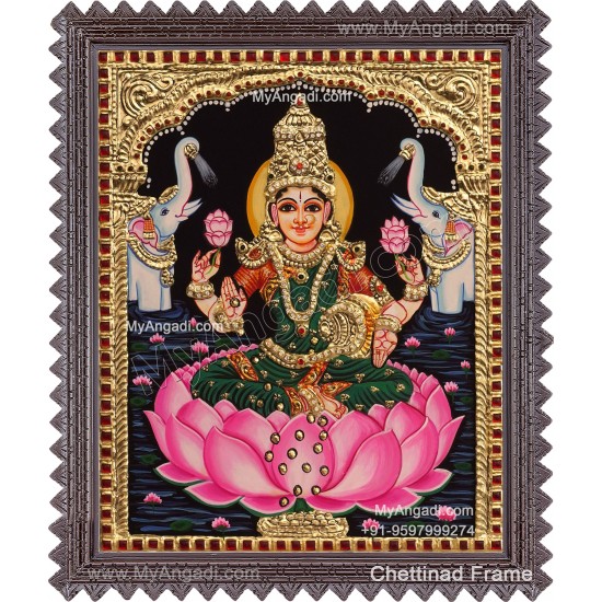 Gajalakshmi Tanjore Painting Gajalakshmi Tanjore Painting