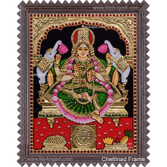 Gajalakshmi Tanjore Painting Gajalakshmi Tanjore Painting