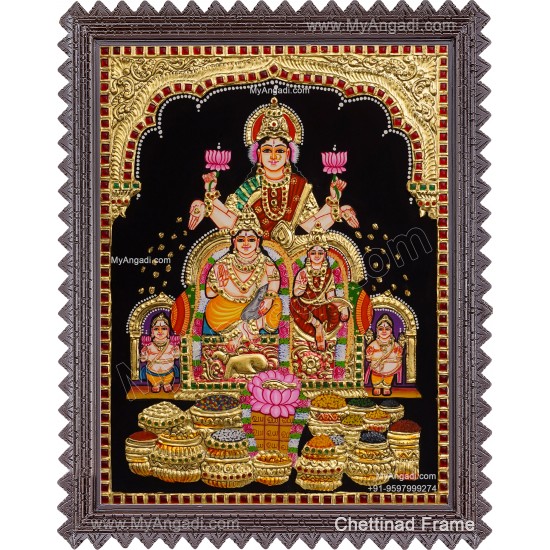 Kubera Lakshmi Tanjore Painting