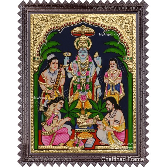 Sathya Narayana Tanjore Painting Sathya Narayana Tanjore Painting