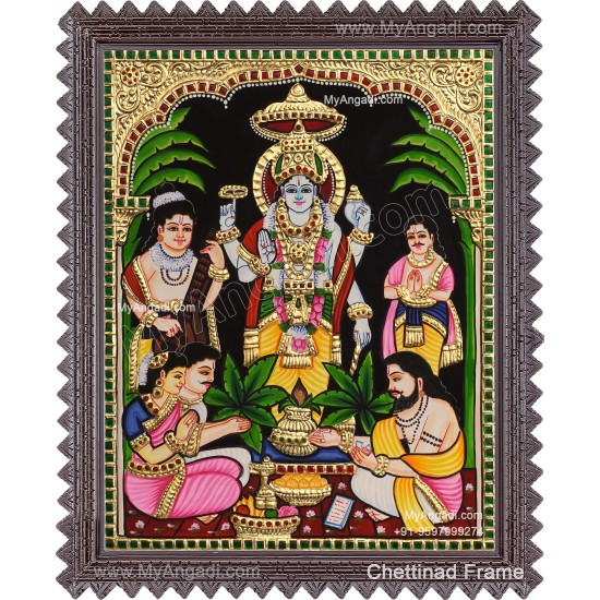 Sathya Narayana Tanjore Painting Sathya Narayana Tanjore Painting