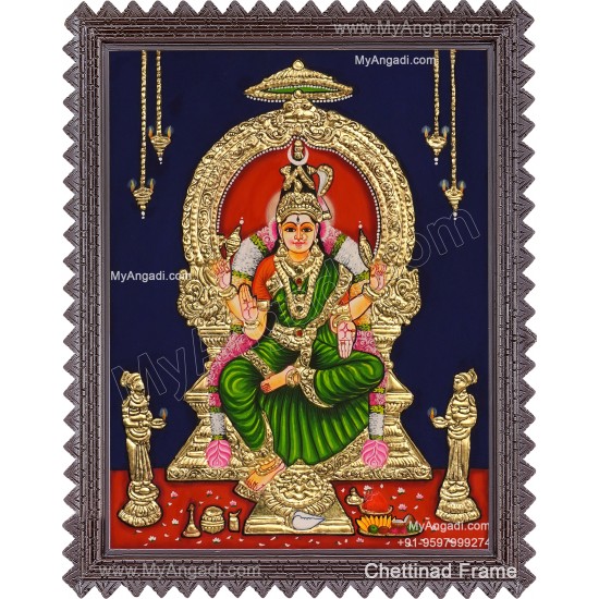Bhuvaneshvari Amman Tanjore Painting