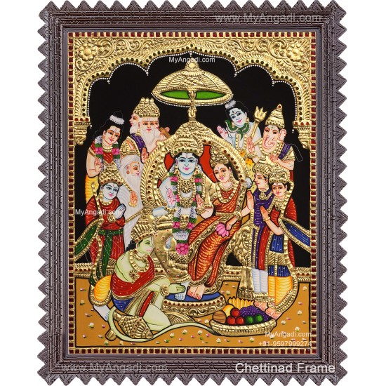 Ramar Pattabhisekam Tanjore Painting
