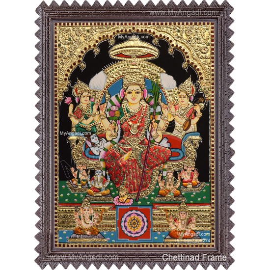 Raja Rajeshwari Tanjore Painting