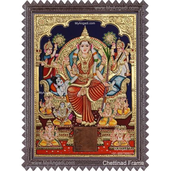 Raja Rajeshwari Tanjore Painting