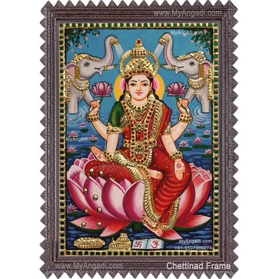 Gajalakshmi Tanjore Painting Gajalakshmi Tanjore Painting