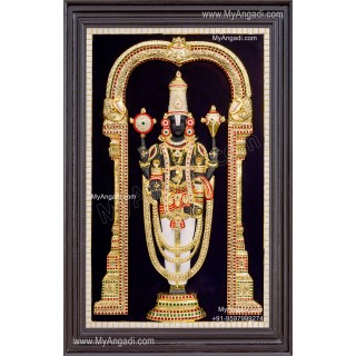Thirupathi Balaji 3D Tanjore Painting 