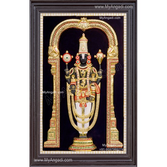 Thirupathi Balaji 3D Tanjore Painting 