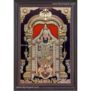 Tirupathi Balaji 3D Tanjore Painting 