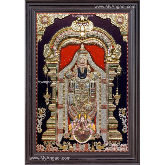 Tirupathi Balaji 3D Tanjore Painting 