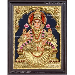 3D Gaja Lakshmi Tanjore Painting