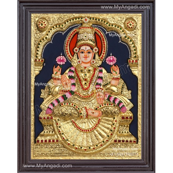 3D Gaja Lakshmi Tanjore Painting
