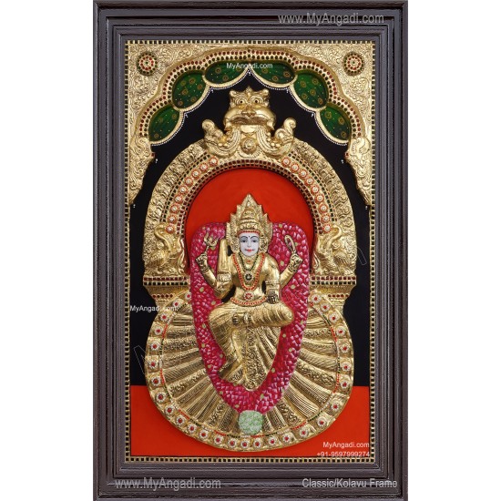 Ambigai Muthumariamman 3D Tanjore Painting