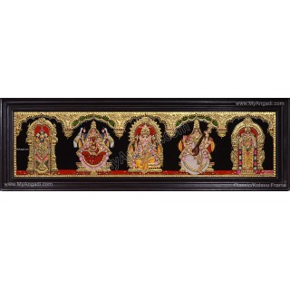 5 Panel Tanjore Painting