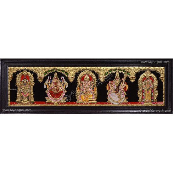 5 Panel Tanjore Painting