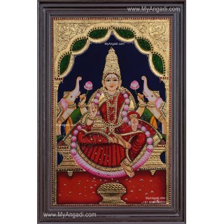 Gajalakshmi Tanjore Painting