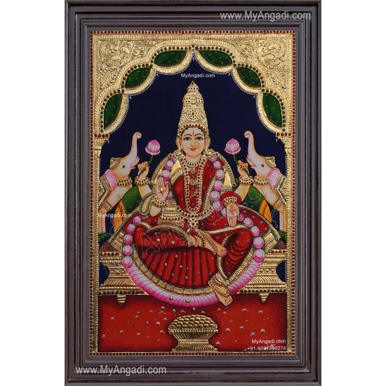 Gajalakshmi Tanjore Painting Gajalakshmi Tanjore Painting